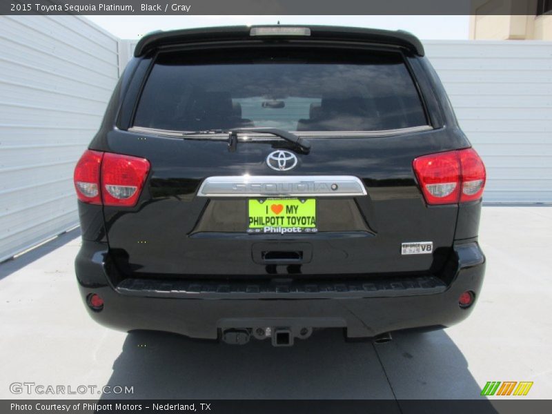 Black / Gray 2015 Toyota Sequoia Platinum