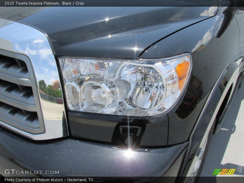 Black / Gray 2015 Toyota Sequoia Platinum