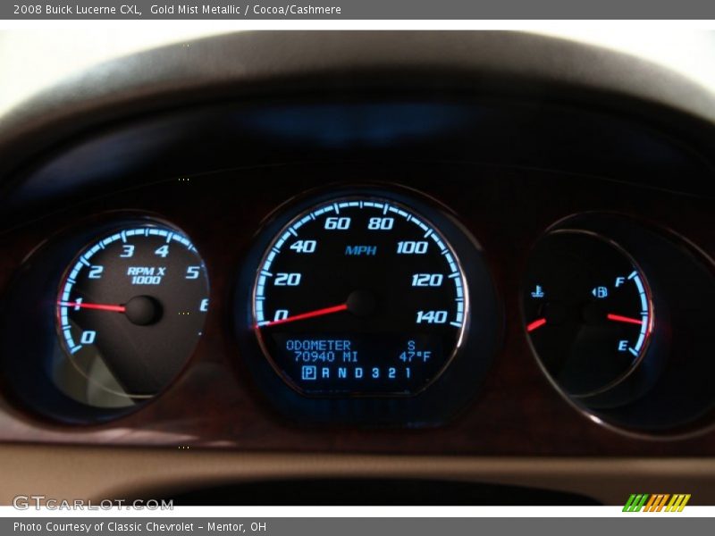 Gold Mist Metallic / Cocoa/Cashmere 2008 Buick Lucerne CXL