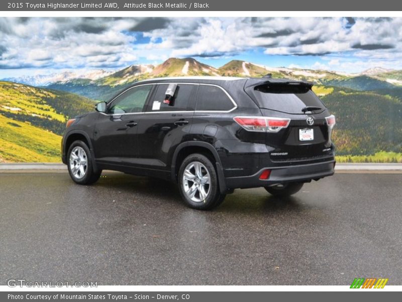 Attitude Black Metallic / Black 2015 Toyota Highlander Limited AWD