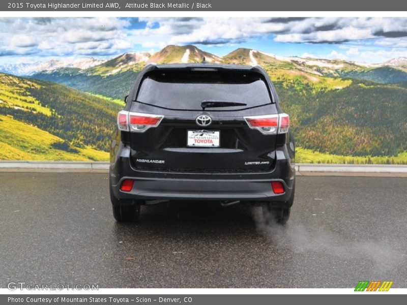 Attitude Black Metallic / Black 2015 Toyota Highlander Limited AWD