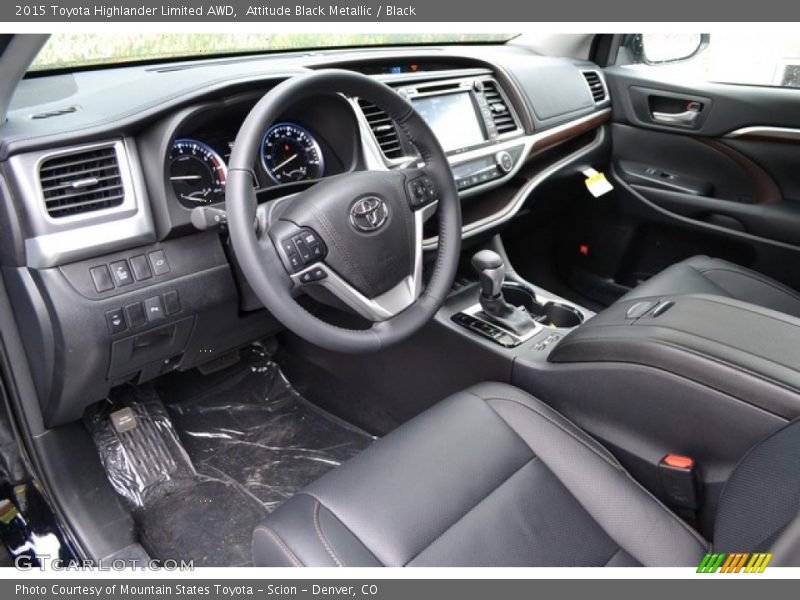 Attitude Black Metallic / Black 2015 Toyota Highlander Limited AWD