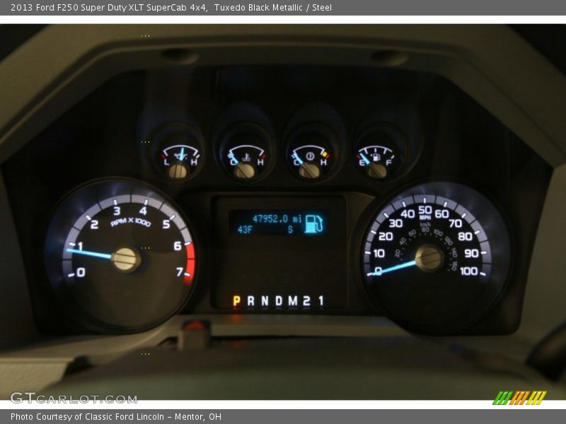 Tuxedo Black Metallic / Steel 2013 Ford F250 Super Duty XLT SuperCab 4x4