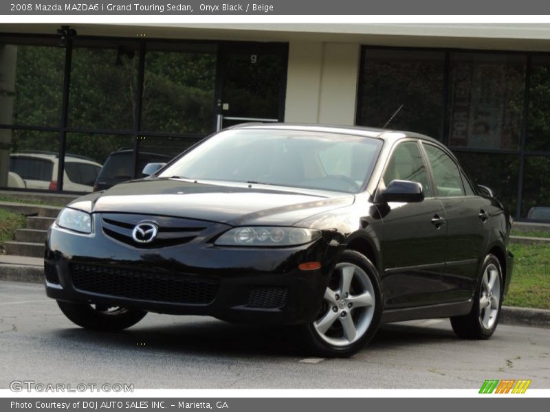 Onyx Black / Beige 2008 Mazda MAZDA6 i Grand Touring Sedan