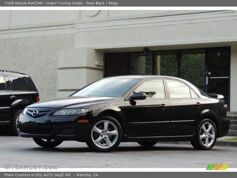 Onyx Black / Beige 2008 Mazda MAZDA6 i Grand Touring Sedan