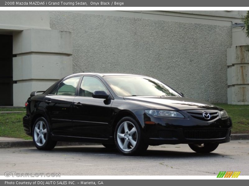 Onyx Black / Beige 2008 Mazda MAZDA6 i Grand Touring Sedan