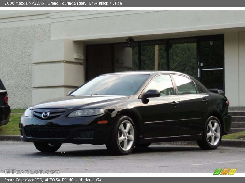 Onyx Black / Beige 2008 Mazda MAZDA6 i Grand Touring Sedan