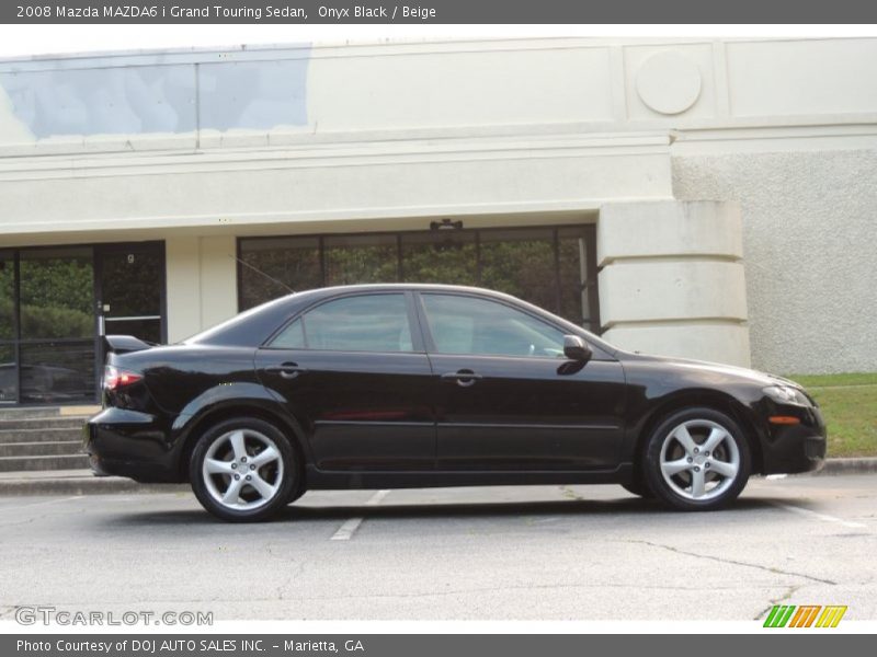 Onyx Black / Beige 2008 Mazda MAZDA6 i Grand Touring Sedan
