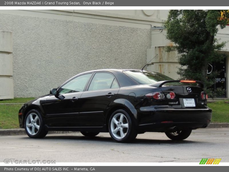 Onyx Black / Beige 2008 Mazda MAZDA6 i Grand Touring Sedan