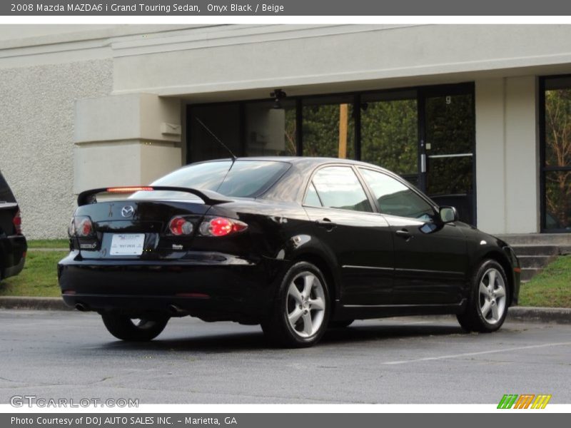 Onyx Black / Beige 2008 Mazda MAZDA6 i Grand Touring Sedan