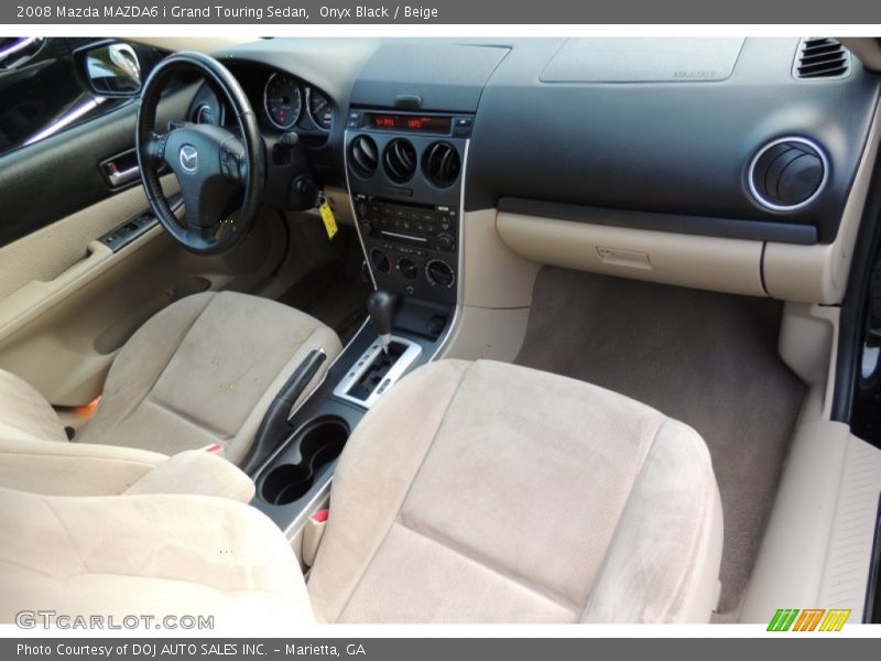 Onyx Black / Beige 2008 Mazda MAZDA6 i Grand Touring Sedan