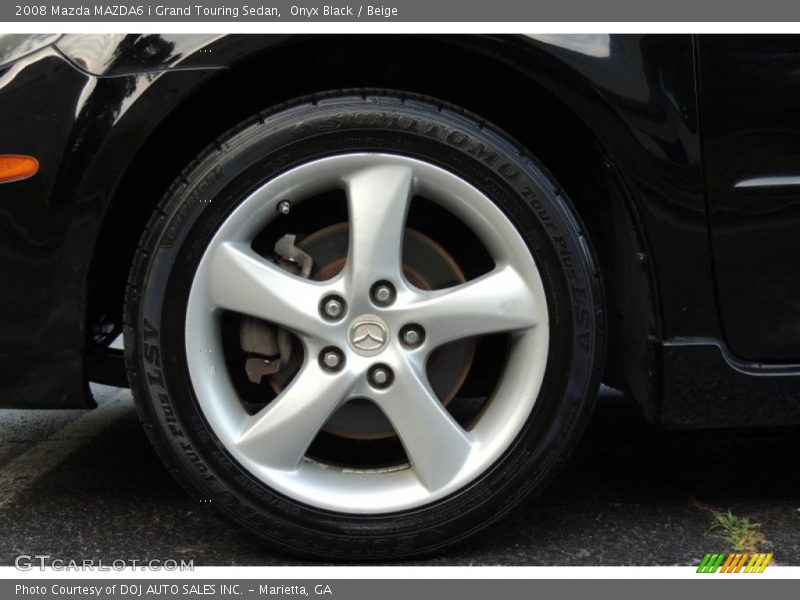 Onyx Black / Beige 2008 Mazda MAZDA6 i Grand Touring Sedan