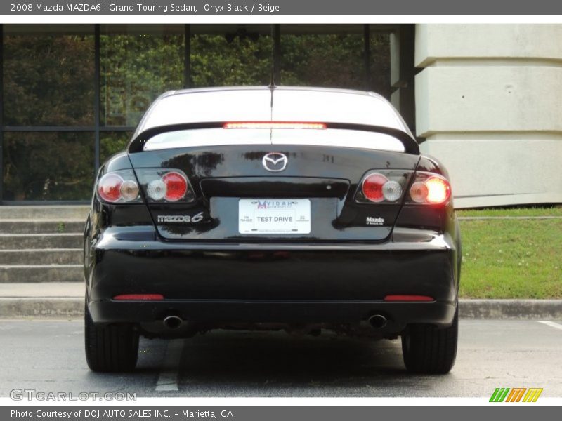 Onyx Black / Beige 2008 Mazda MAZDA6 i Grand Touring Sedan