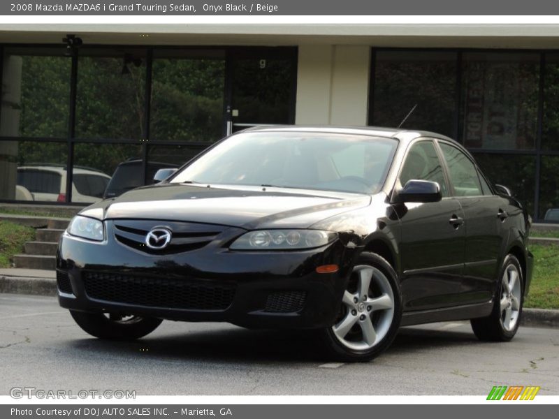 Onyx Black / Beige 2008 Mazda MAZDA6 i Grand Touring Sedan
