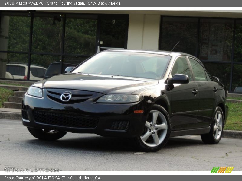 Onyx Black / Beige 2008 Mazda MAZDA6 i Grand Touring Sedan