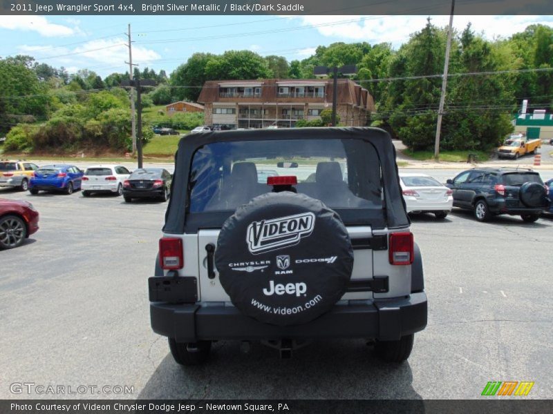 Bright Silver Metallic / Black/Dark Saddle 2011 Jeep Wrangler Sport 4x4