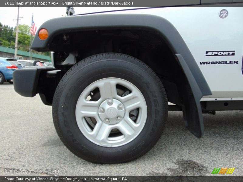 Bright Silver Metallic / Black/Dark Saddle 2011 Jeep Wrangler Sport 4x4