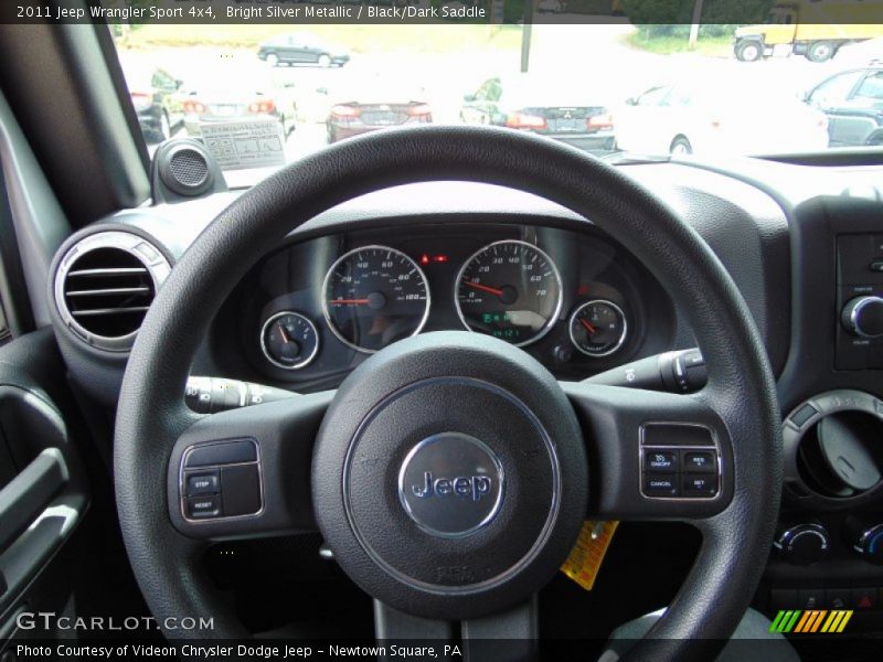 Bright Silver Metallic / Black/Dark Saddle 2011 Jeep Wrangler Sport 4x4