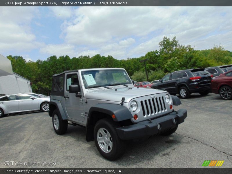 Bright Silver Metallic / Black/Dark Saddle 2011 Jeep Wrangler Sport 4x4