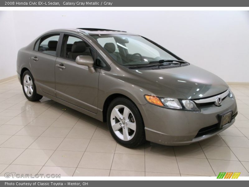 Galaxy Gray Metallic / Gray 2008 Honda Civic EX-L Sedan