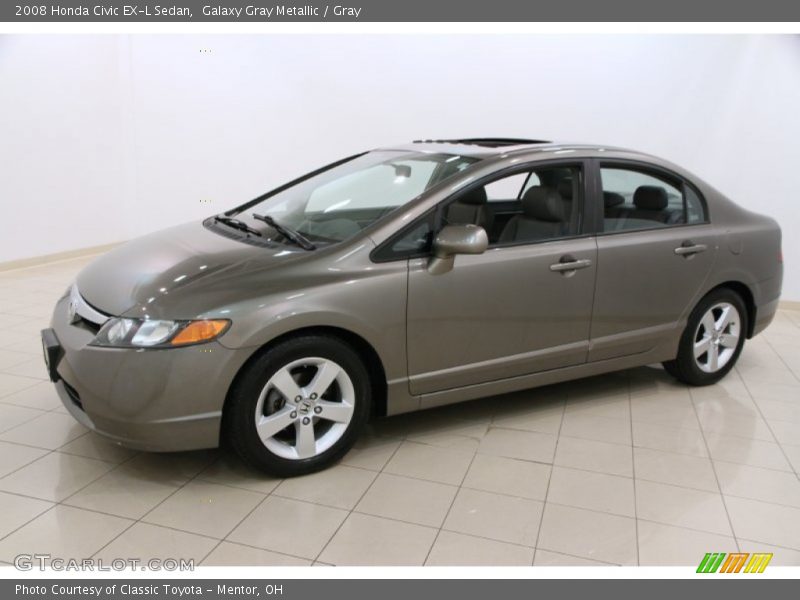 Galaxy Gray Metallic / Gray 2008 Honda Civic EX-L Sedan
