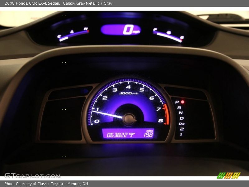 Galaxy Gray Metallic / Gray 2008 Honda Civic EX-L Sedan