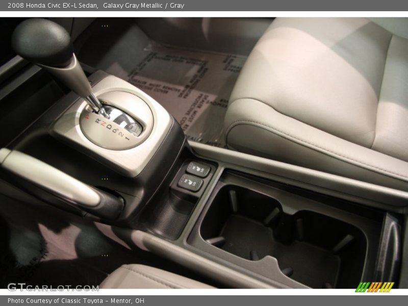 Galaxy Gray Metallic / Gray 2008 Honda Civic EX-L Sedan