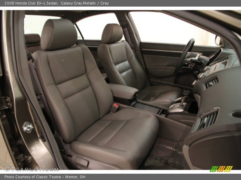 Galaxy Gray Metallic / Gray 2008 Honda Civic EX-L Sedan