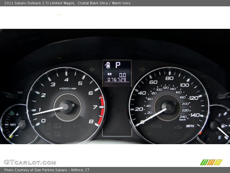 Crystal Black Silica / Warm Ivory 2011 Subaru Outback 2.5i Limited Wagon