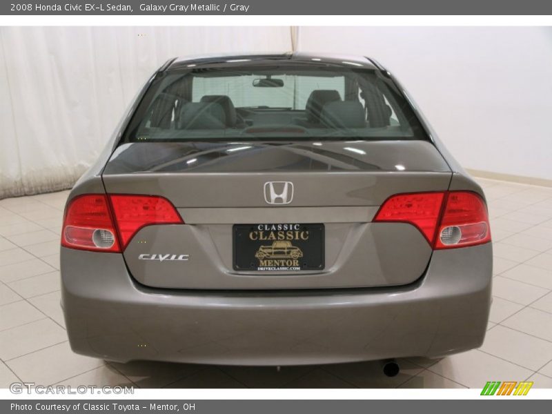 Galaxy Gray Metallic / Gray 2008 Honda Civic EX-L Sedan