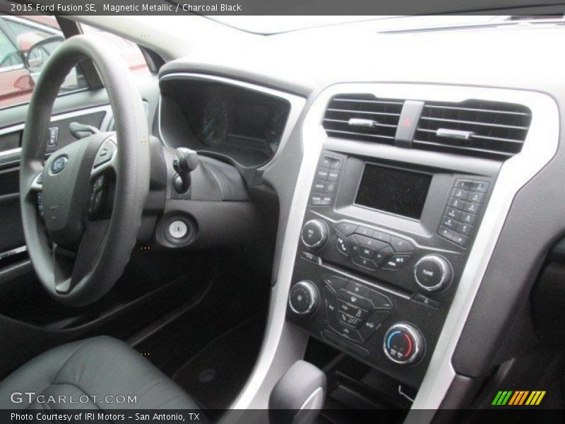 Magnetic Metallic / Charcoal Black 2015 Ford Fusion SE