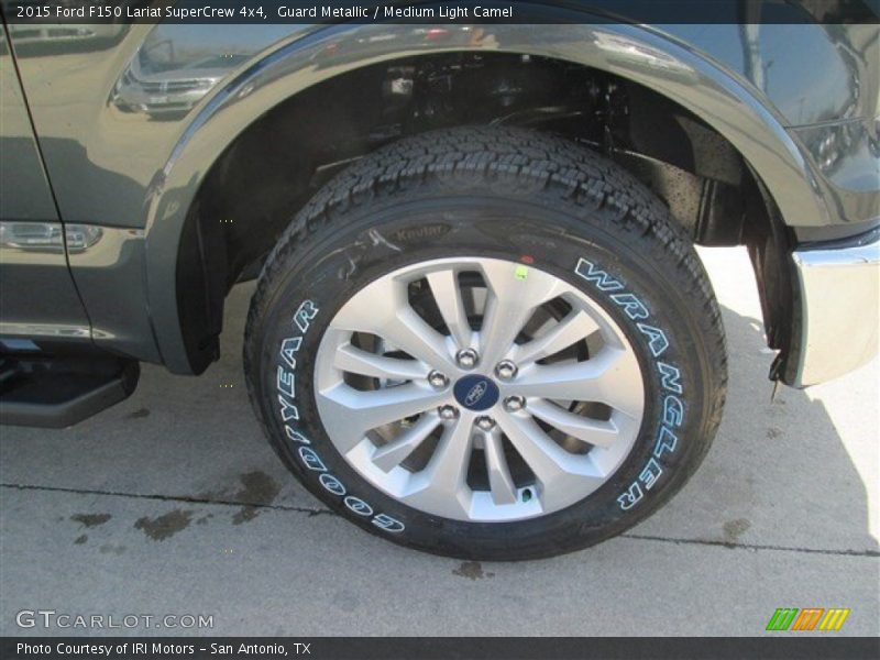 Guard Metallic / Medium Light Camel 2015 Ford F150 Lariat SuperCrew 4x4