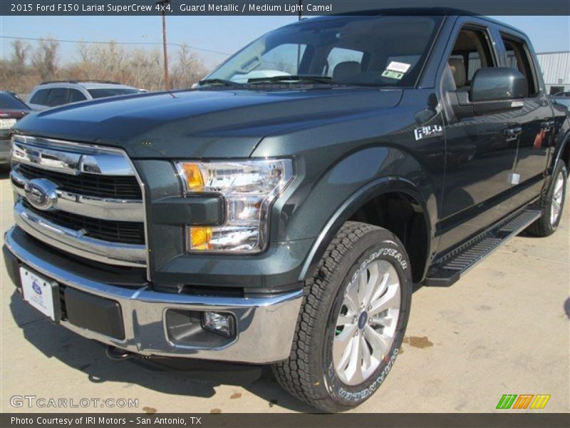 Guard Metallic / Medium Light Camel 2015 Ford F150 Lariat SuperCrew 4x4