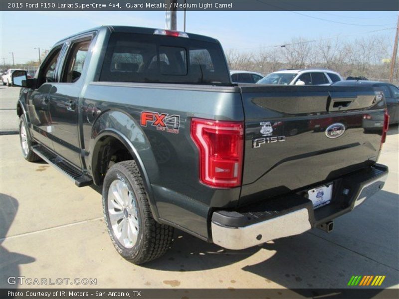 Guard Metallic / Medium Light Camel 2015 Ford F150 Lariat SuperCrew 4x4