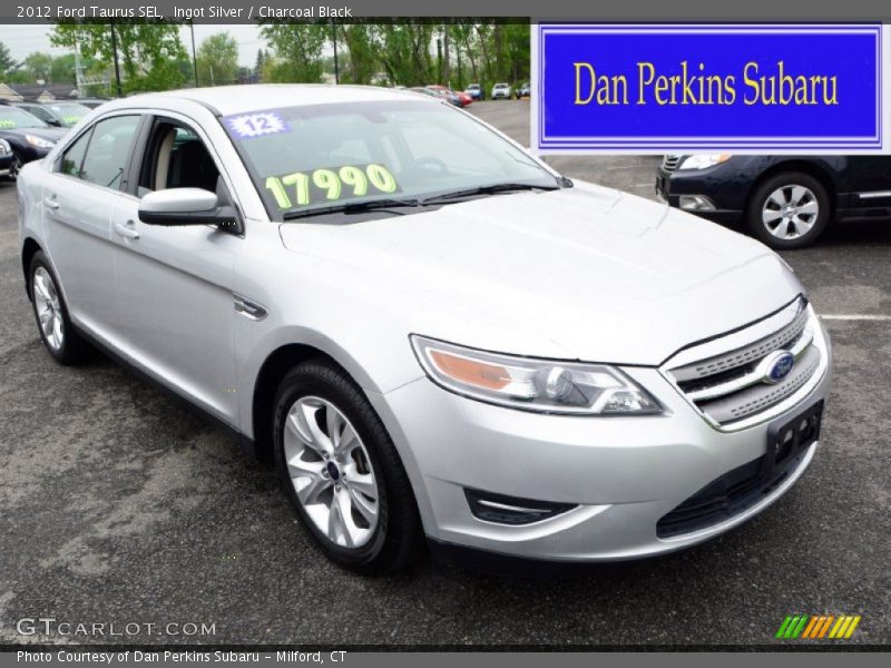 Ingot Silver / Charcoal Black 2012 Ford Taurus SEL