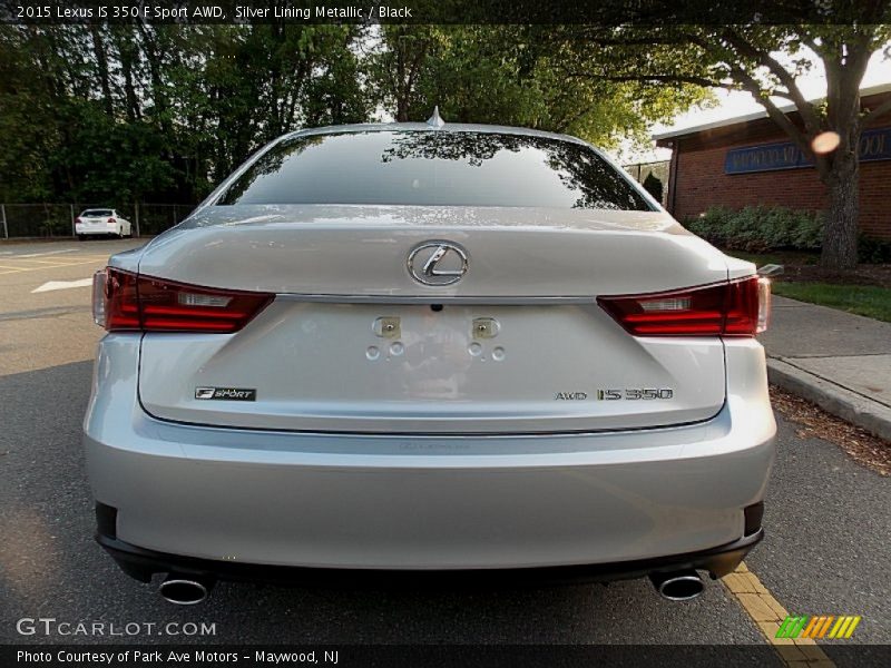 Silver Lining Metallic / Black 2015 Lexus IS 350 F Sport AWD