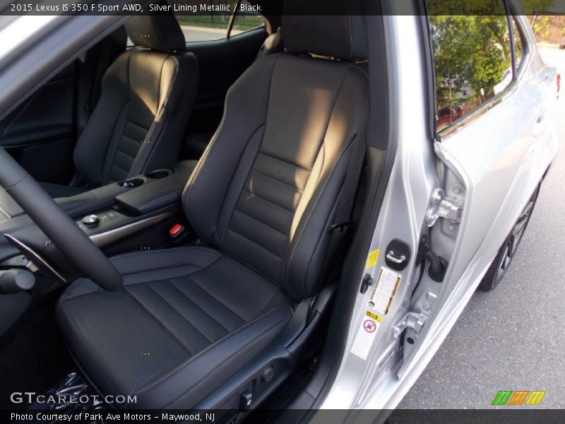 Silver Lining Metallic / Black 2015 Lexus IS 350 F Sport AWD
