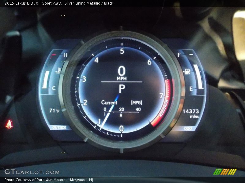 Silver Lining Metallic / Black 2015 Lexus IS 350 F Sport AWD