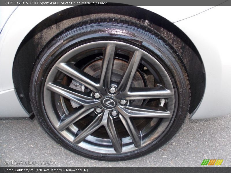 Silver Lining Metallic / Black 2015 Lexus IS 350 F Sport AWD