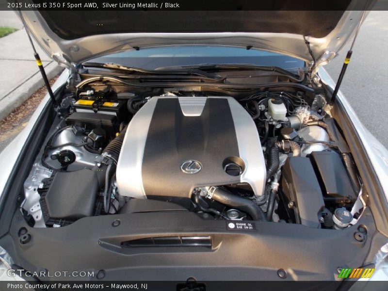 Silver Lining Metallic / Black 2015 Lexus IS 350 F Sport AWD