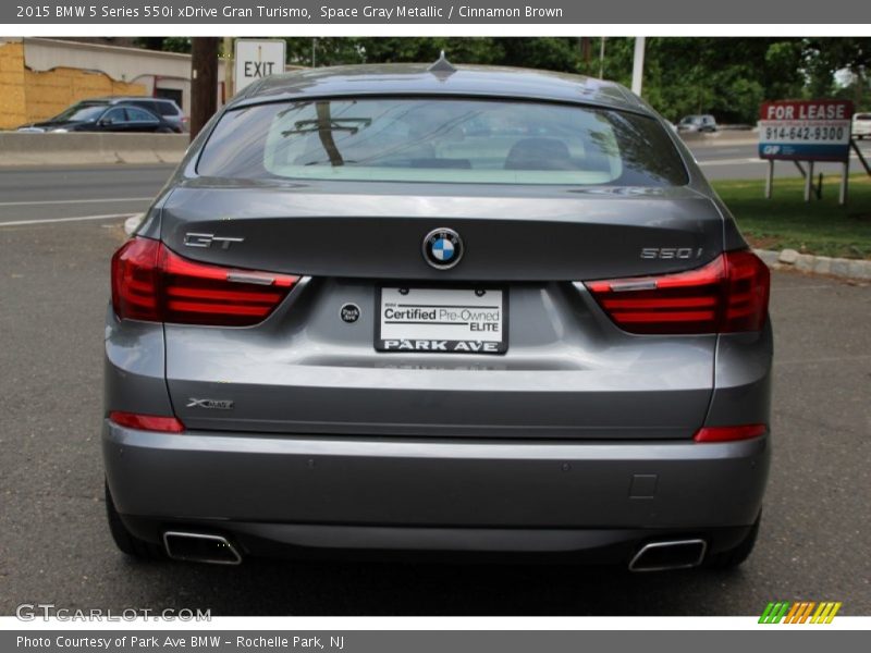 Space Gray Metallic / Cinnamon Brown 2015 BMW 5 Series 550i xDrive Gran Turismo