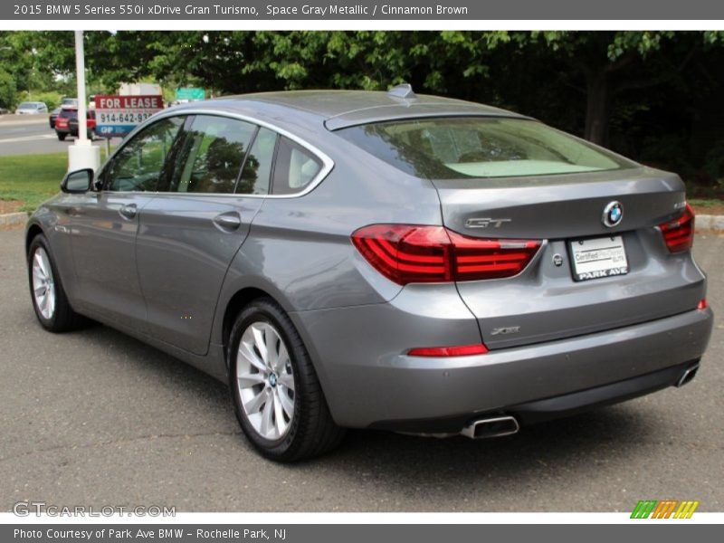 Space Gray Metallic / Cinnamon Brown 2015 BMW 5 Series 550i xDrive Gran Turismo
