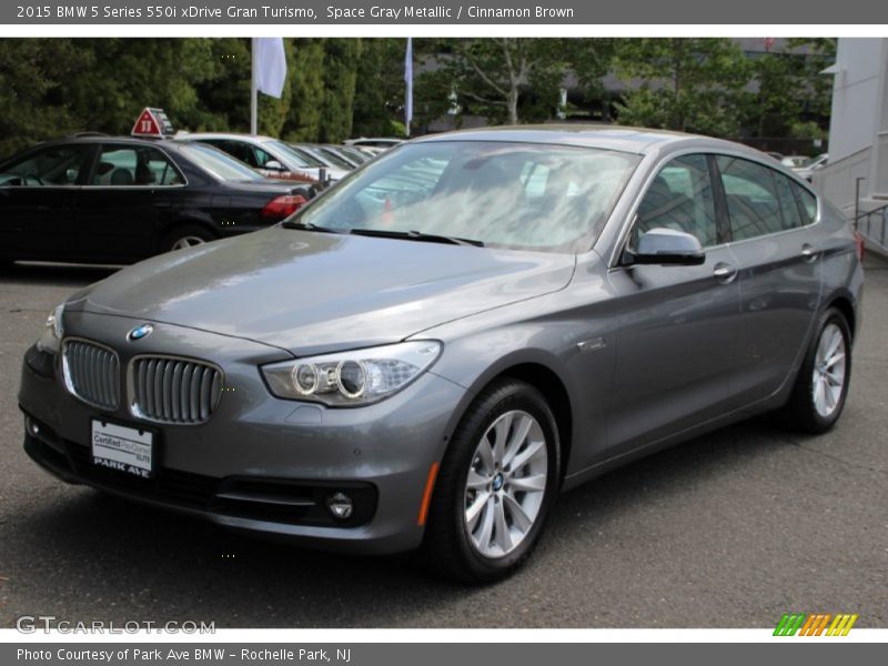 Space Gray Metallic / Cinnamon Brown 2015 BMW 5 Series 550i xDrive Gran Turismo
