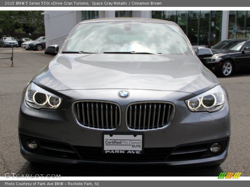 Space Gray Metallic / Cinnamon Brown 2015 BMW 5 Series 550i xDrive Gran Turismo