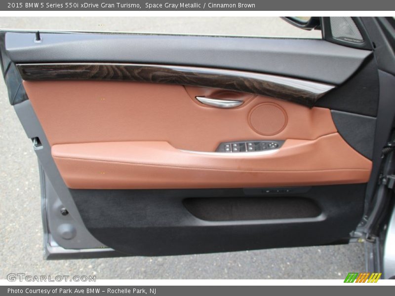 Space Gray Metallic / Cinnamon Brown 2015 BMW 5 Series 550i xDrive Gran Turismo