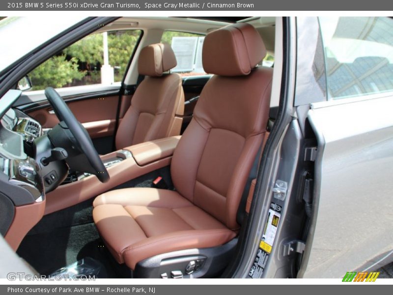 Space Gray Metallic / Cinnamon Brown 2015 BMW 5 Series 550i xDrive Gran Turismo