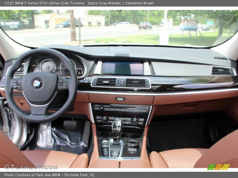 Space Gray Metallic / Cinnamon Brown 2015 BMW 5 Series 550i xDrive Gran Turismo