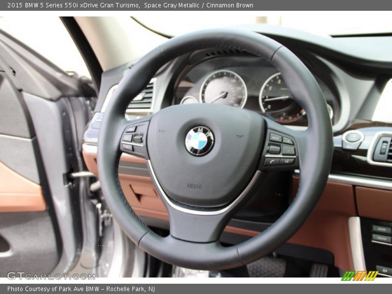Space Gray Metallic / Cinnamon Brown 2015 BMW 5 Series 550i xDrive Gran Turismo