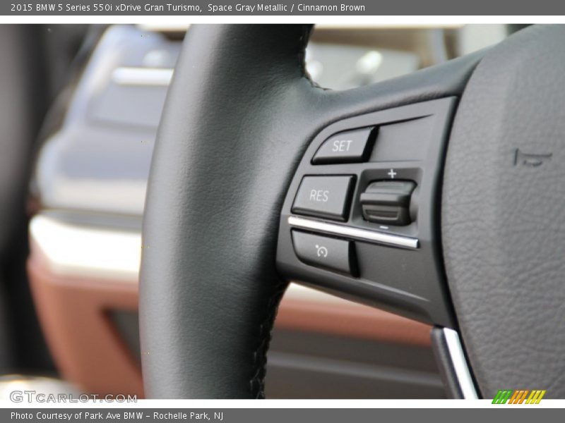 Space Gray Metallic / Cinnamon Brown 2015 BMW 5 Series 550i xDrive Gran Turismo