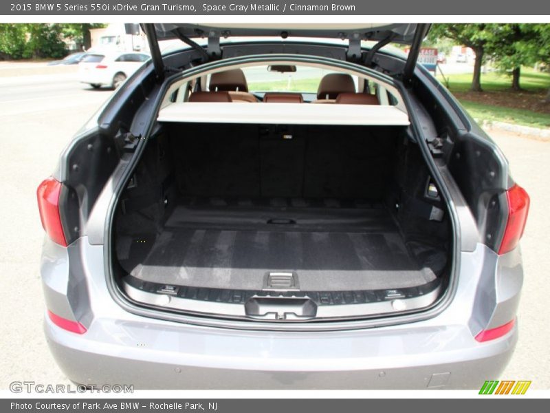 Space Gray Metallic / Cinnamon Brown 2015 BMW 5 Series 550i xDrive Gran Turismo